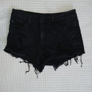 Kancan Distressed Denim Shorts